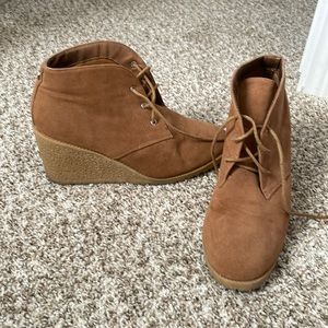 Brown booties
